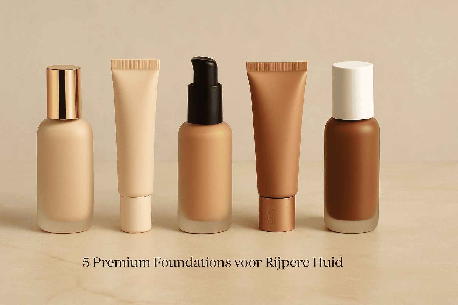 5 Premium Foundations voor Rijpere Huid